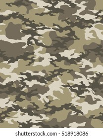 Fashionable Camouflage Pattern, Vector Illustration.Military Print .Seamless Vector Wallpaper