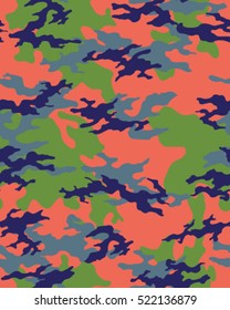 Fashionable camouflage pattern, vector illustration.Military print .Seamless vector wallpaper