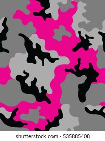 Fashionable camouflage pattern, vector illustration.Military print .Seamless vector wallpaper