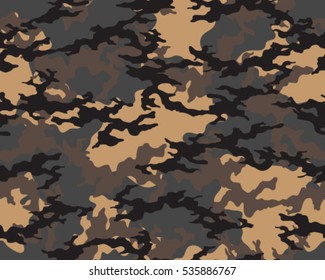 Fashionable camouflage pattern, vector illustration.Military print .Seamless vector wallpaper