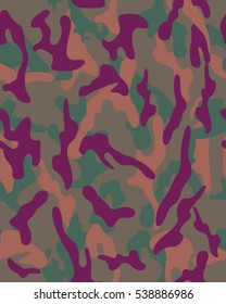 Fashionable camouflage pattern, vector illustration.Military print .Seamless vector wallpaper