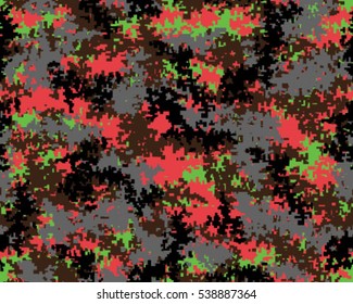 Fashionable camouflage pattern, vector illustration.Military print .Seamless vector wallpaper