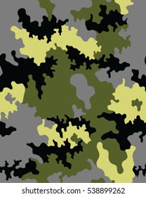 Fashionable camouflage pattern, vector illustration.Military print .Seamless vector wallpaper