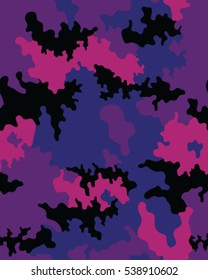 Fashionable camouflage pattern, vector illustration.Military print .Seamless vector wallpaper