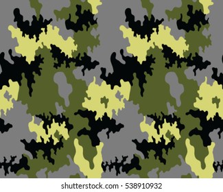 Fashionable camouflage pattern, vector illustration.Military print .Seamless vector wallpaper