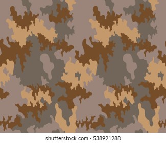 Fashionable camouflage pattern, vector illustration.Military print .Seamless vector wallpaper