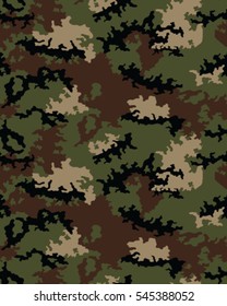 Fashionable camouflage pattern, vector illustration.Military print .Seamless vector wallpaper