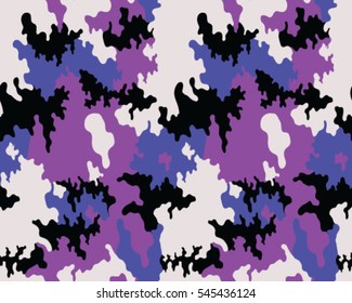 Fashionable camouflage pattern, vector illustration.Military print .Seamless vector wallpaper