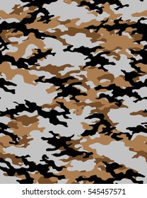 Fashionable camouflage pattern, vector illustration.Military print .Seamless vector wallpaper