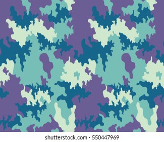 Fashionable camouflage pattern, vector illustration.Military print .Seamless vector wallpape