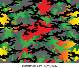 Fashionable camouflage pattern, vector illustration.Military print .Seamless vector wallpaper