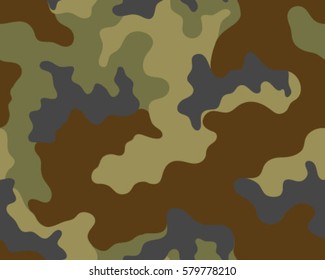 Fashionable camouflage pattern, vector illustration.Military print .Seamless vector wallpaper