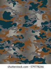 Fashionable camouflage pattern, vector illustration.Military print .Seamless vector wallpaper