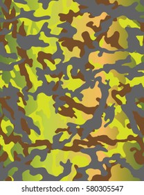 Fashionable camouflage pattern, vector illustration.Military print .Seamless vector wallpaper