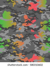 Fashionable camouflage pattern, vector illustration.Military print .Seamless vector wallpaper