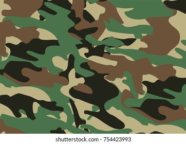 Fashionable camouflage pattern, vector illustration.Military print  Vector wallpaper