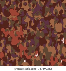 Fashionable camouflage pattern, vector illustration.Military print  Vector wallpaper