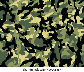 Fashionable camouflage pattern, vector illustration.Millatry print .Seamless vector wallpaper
