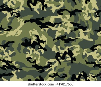 Fashionable camouflage pattern, vector illustration.Millatry print .Seamless vector wallpaper
