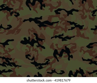 Fashionable camouflage pattern, vector illustration.Millatry print .Seamless vector wallpaper
