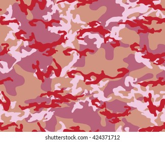 Fashionable camouflage pattern, vector illustration.Millatry print .Seamless vector wallpaper
