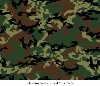 Fashionable camouflage pattern, vector illustration.Millatry print .Seamless vector wallpaper

