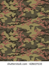 Fashionable camouflage pattern, vector illustration.Millatry print .Seamless vector wallpaper

