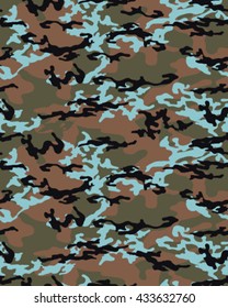 Fashionable camouflage pattern, vector illustration.Millatry print .Seamless vector wallpaper