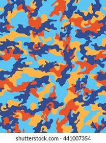 Fashionable camouflage pattern, vector illustration.Millatry print .Seamless vector wallpaper
