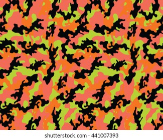 Fashionable camouflage pattern, vector illustration.Millatry print .Seamless vector wallpaper
