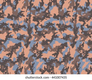 Fashionable camouflage pattern, vector illustration.Millatry print .Seamless vector wallpaper

