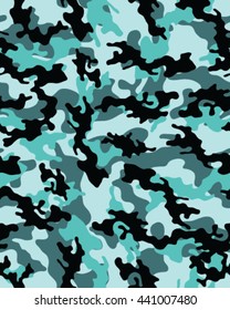 Fashionable camouflage pattern, vector illustration.Millatry print .Seamless vector wallpaper
