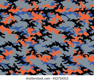 Fashionable camouflage pattern, vector illustration.Millatry print .Seamless vector wallpaper