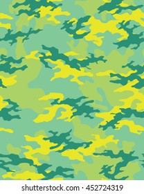 Fashionable camouflage pattern, vector illustration.Millatry print .Seamless vector wallpaper