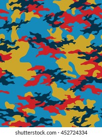 Fashionable camouflage pattern, vector illustration.Millatry print .Seamless vector wallpaper