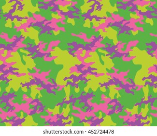 Fashionable camouflage pattern, vector illustration.Millatry print .Seamless vector wallpaper