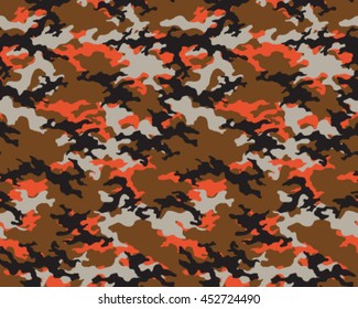 Fashionable camouflage pattern, vector illustration.Millatry print .Seamless vector wallpaper