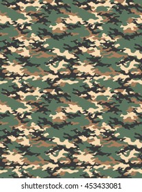 Fashionable camouflage pattern, vector illustration.Millatry print .Seamless vector wallpaper
