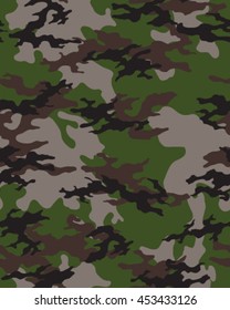 Fashionable camouflage pattern, vector illustration.Millatry print .Seamless vector wallpaper
