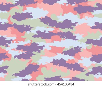 Fashionable camouflage pattern, vector illustration.Millatry print .Seamless vector wallpaper