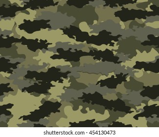 Fashionable camouflage pattern, vector illustration.Millatry print .Seamless vector wallpaper