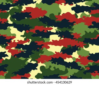 Fashionable camouflage pattern, vector illustration.Millatry print .Seamless vector wallpaper