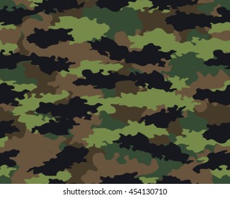 Fashionable camouflage pattern, vector illustration.Millatry print .Seamless vector wallpaper