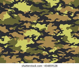 Fashionable camouflage pattern, vector illustration.Millatry print .Seamless vector wallpaper