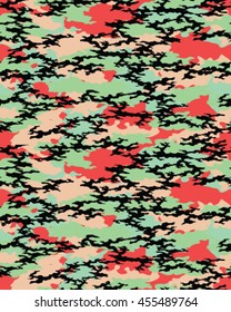 Fashionable camouflage pattern, vector illustration.Millatry print .Seamless vector wallpaper