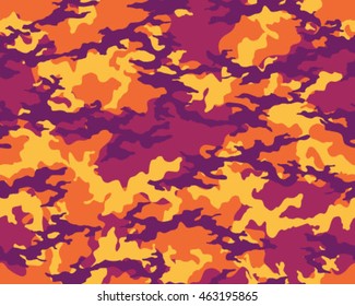 Fashionable camouflage pattern, vector illustration.Millatry print .Seamless vector wallpaper