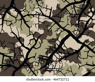Fashionable camouflage pattern, vector illustration.Millatry print .Seamless vector wallpaper