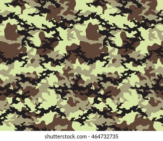 Fashionable camouflage pattern, vector illustration.Millatry print .Seamless vector wallpaper