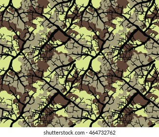 Fashionable camouflage pattern, vector illustration.Millatry print .Seamless vector wallpaper