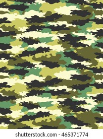 Fashionable camouflage pattern, vector illustration.Millatry print .Seamless vector wallpaper
